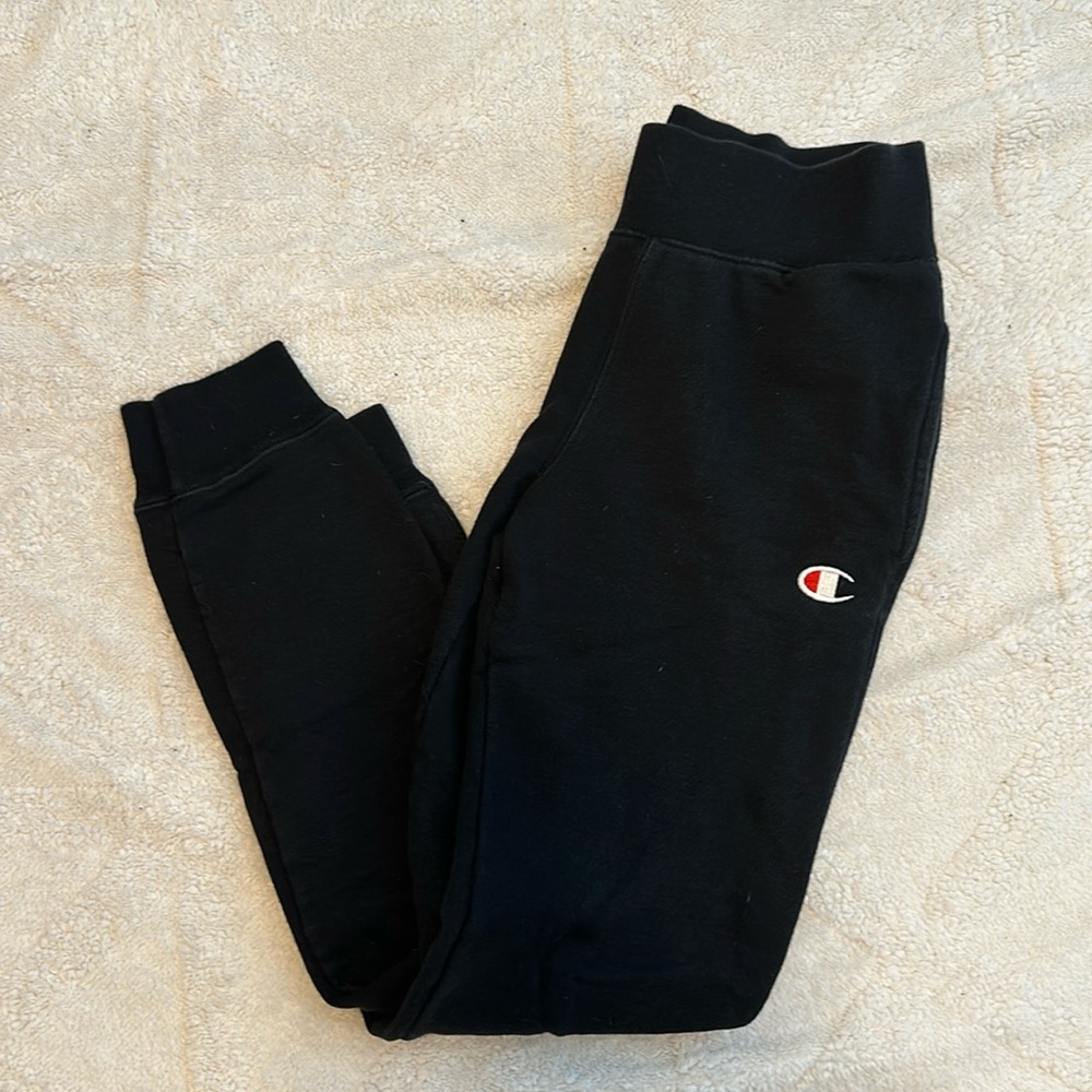 Champion Men’s Black Reverse Weave Joggers